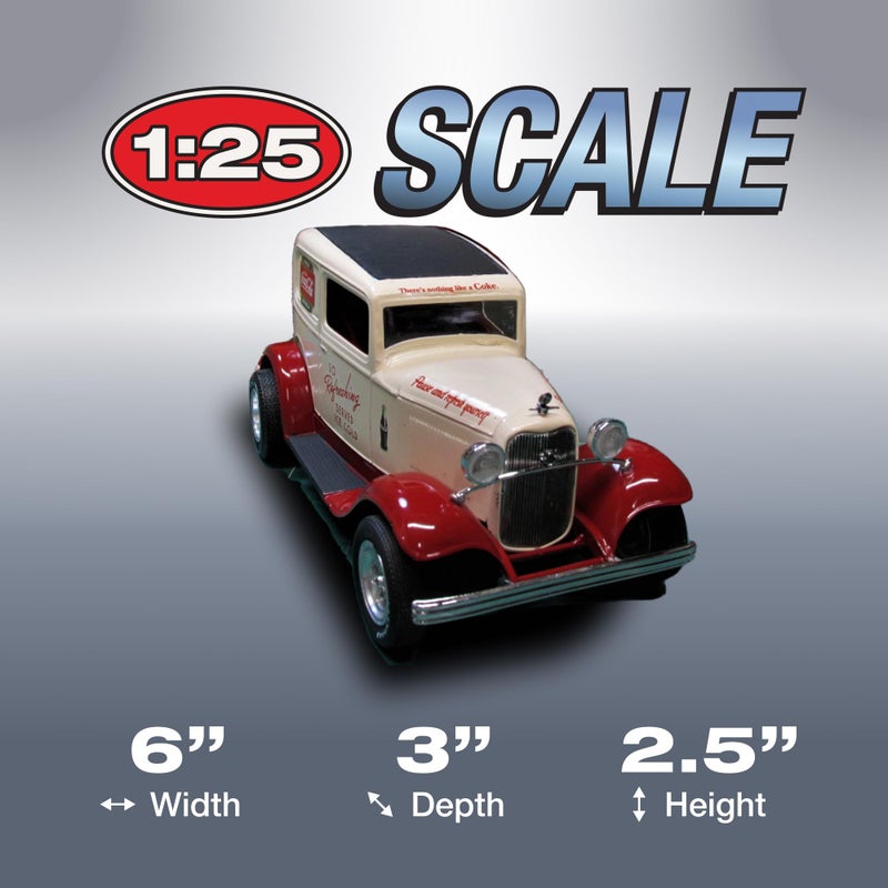 MPC C.P.M. 1932 Ford Sedan Delivery Coca Cola 1:25 Scale MPC Plastic Car Kit, Black - Image 4